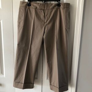 Cuffed straight leg capris by GAP, 14, EUC